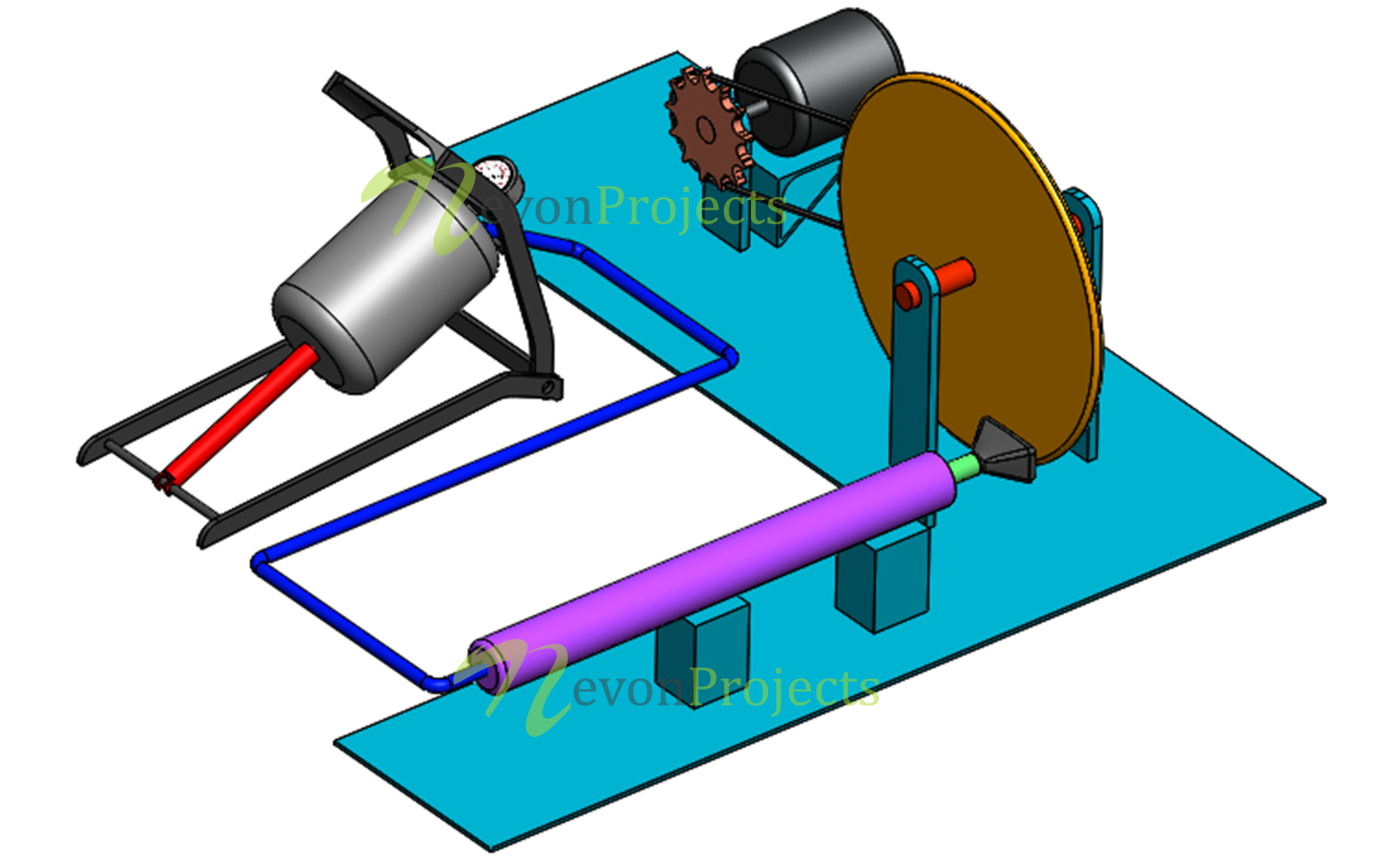 Pedal based pneumatic braking project
