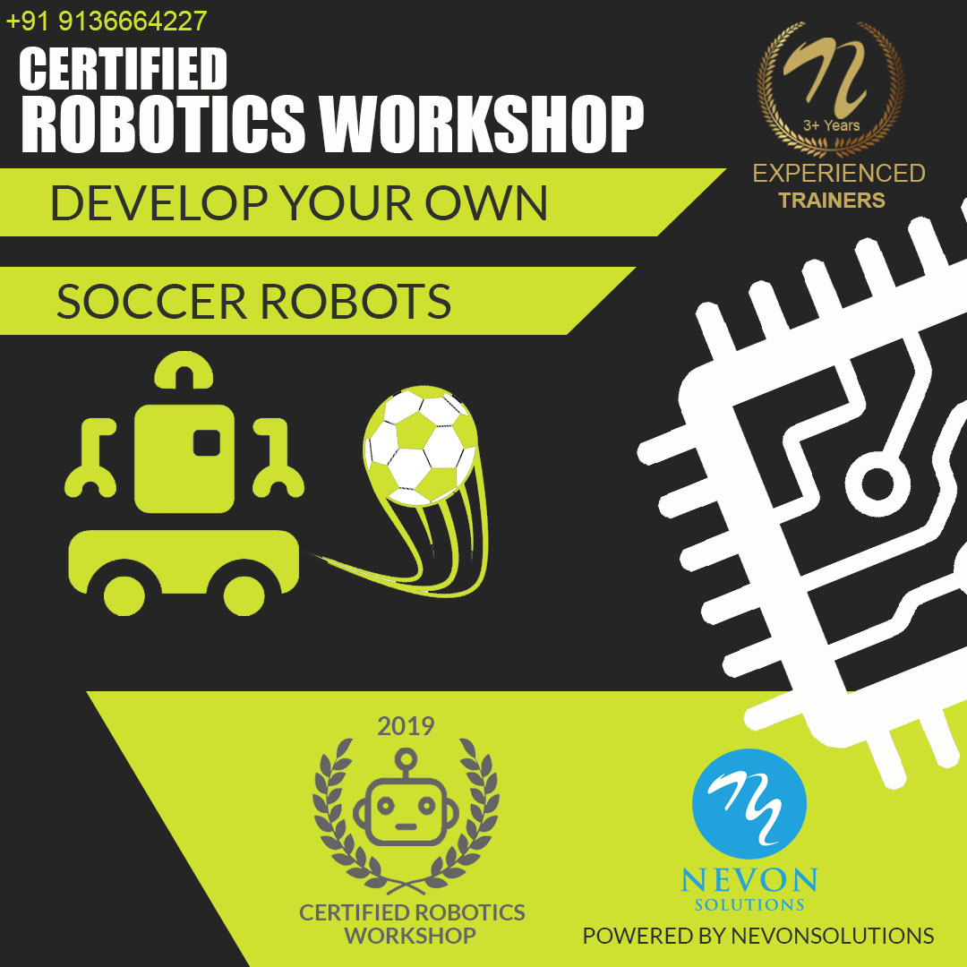 nevon soccer playing robotic workshop