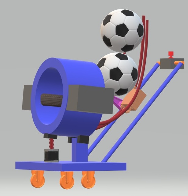 diy soccer launcher machine