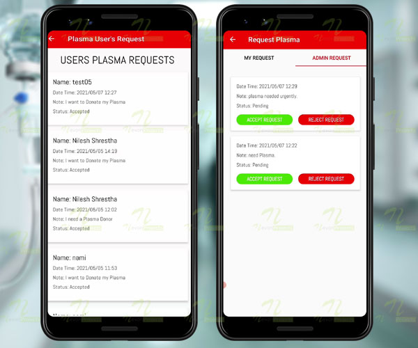 Nevon Plasma Donor Android App