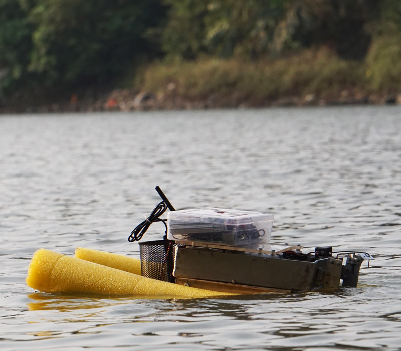 nevon water pollution rc boat