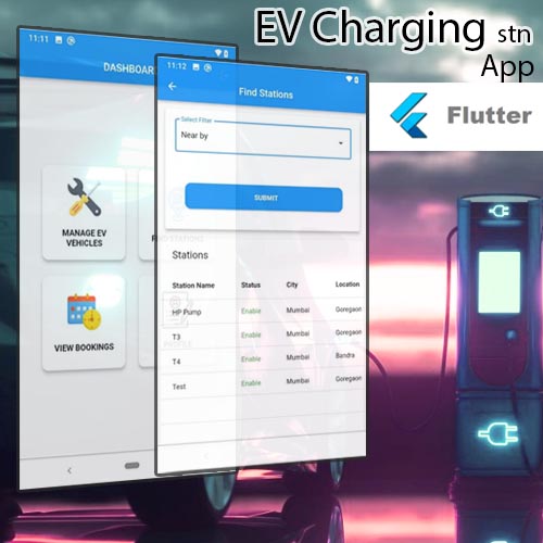Nevon EV Charging Station Finder and Slot Booking Flutter