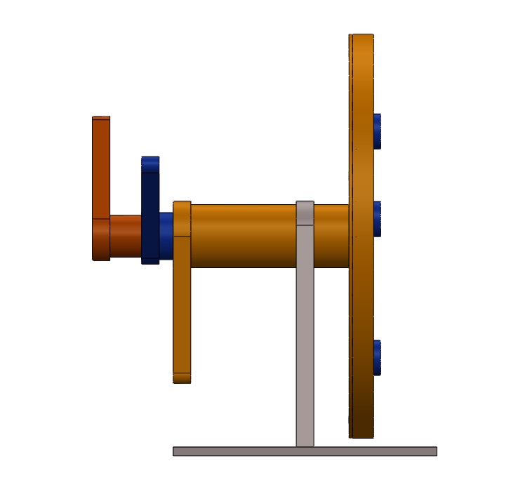 Hand Cranked Planetary Gearbox Mechanism
