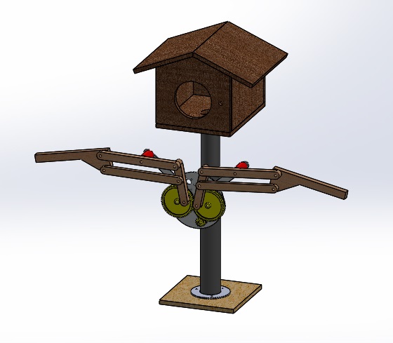 Nevon Motorized Solar Scarecrow Bird Animal Repellent