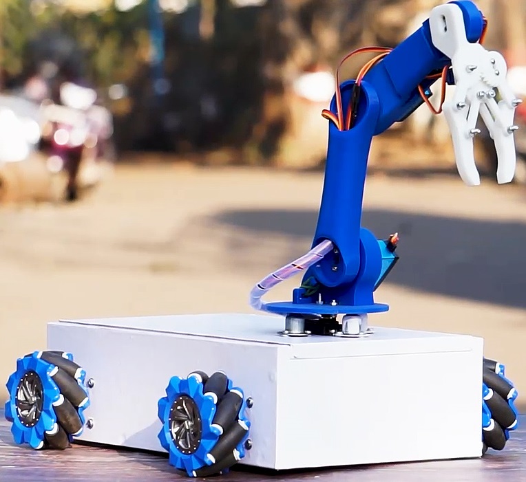 Programmable Omni Direction Robotic Arm Vehicle